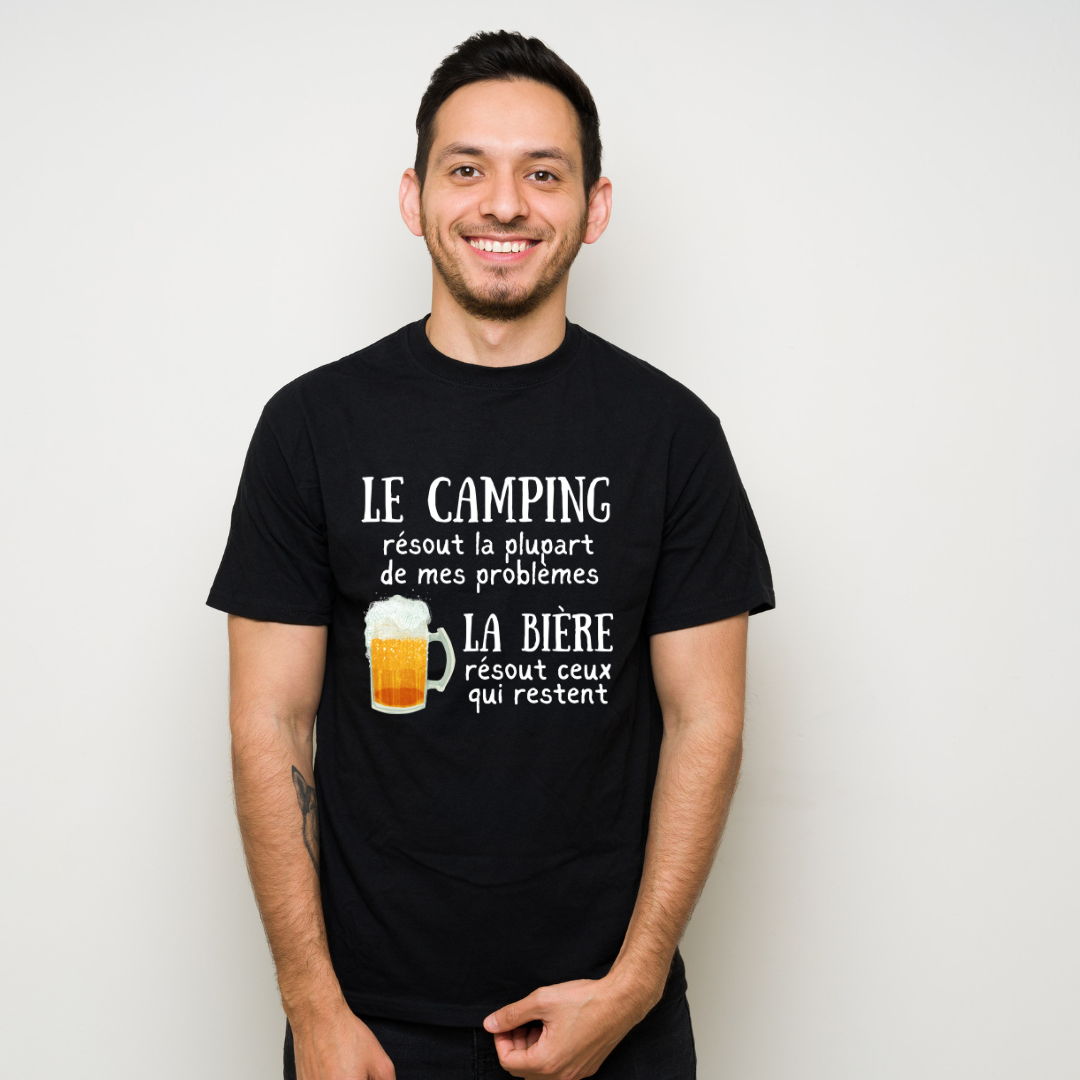 Avec le camping et de la bière, il n'y a plus de problème !