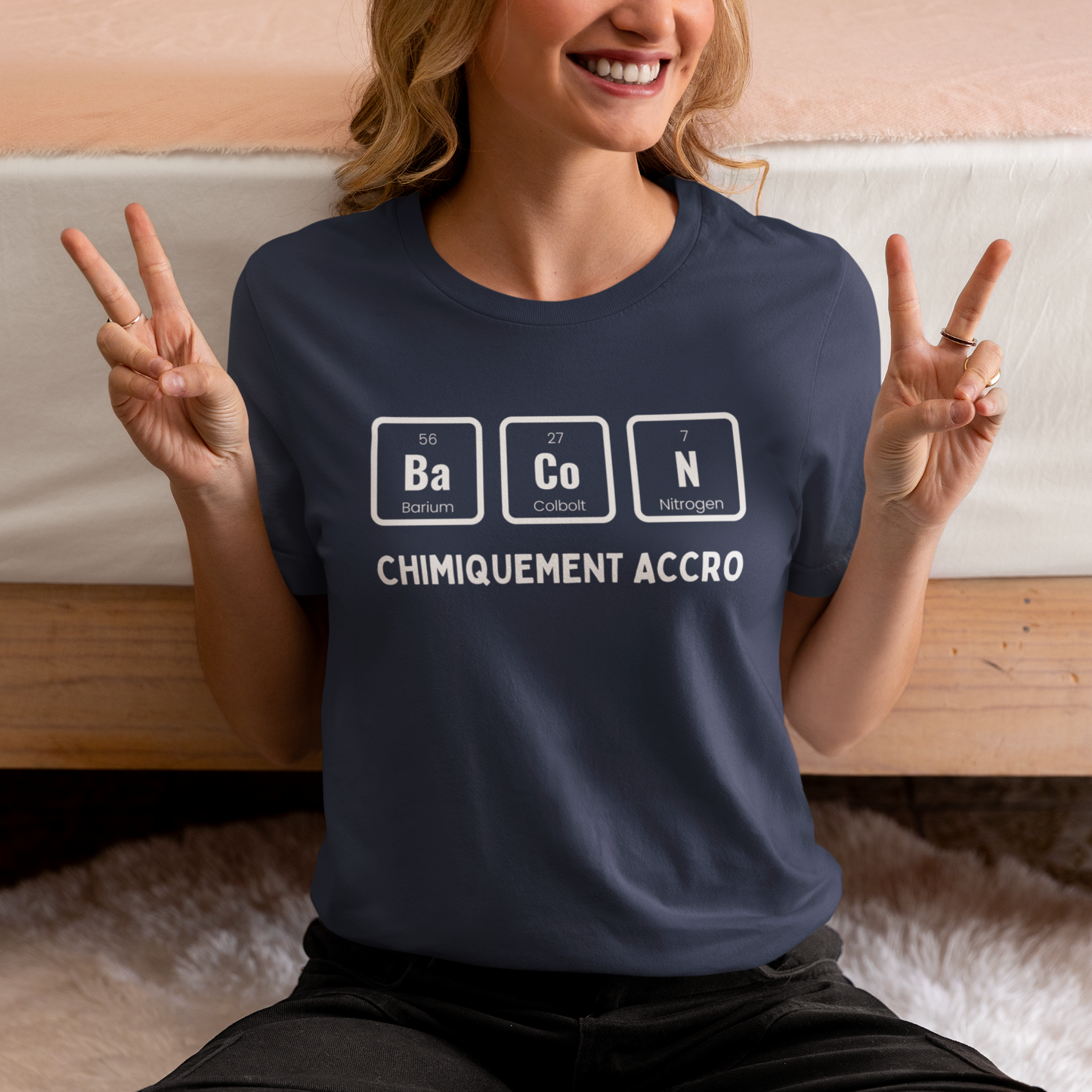 Chimiquement accro au bacon - T-shirt