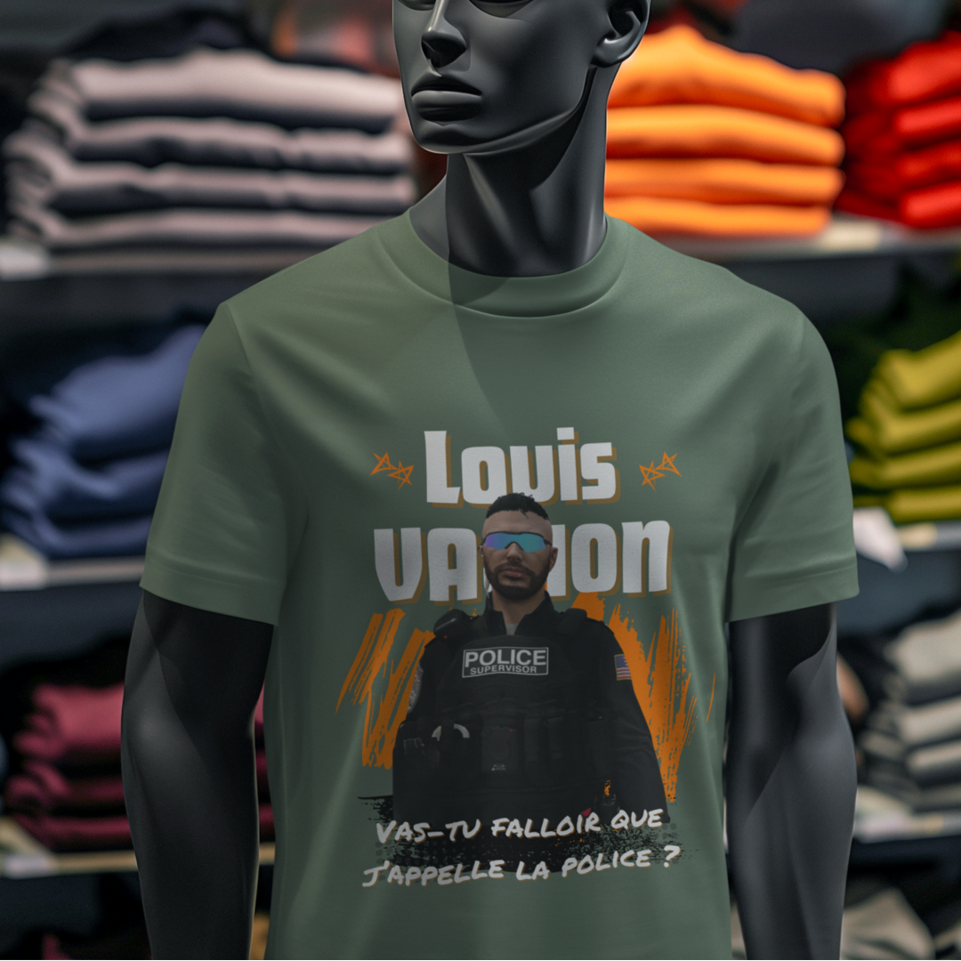 Vas-tu falloir que j'appelle la police ? - T-shirt Team Vachon On Top