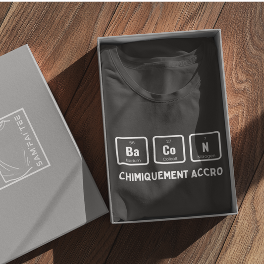 Chimiquement accro au bacon - T-shirt