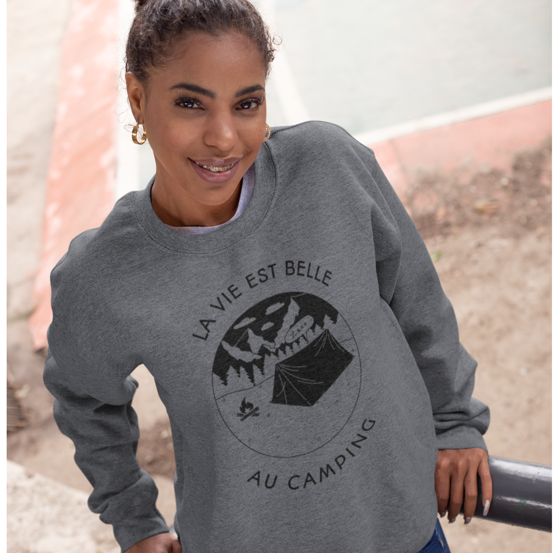 La vie est belle en camping - Sweatshirt