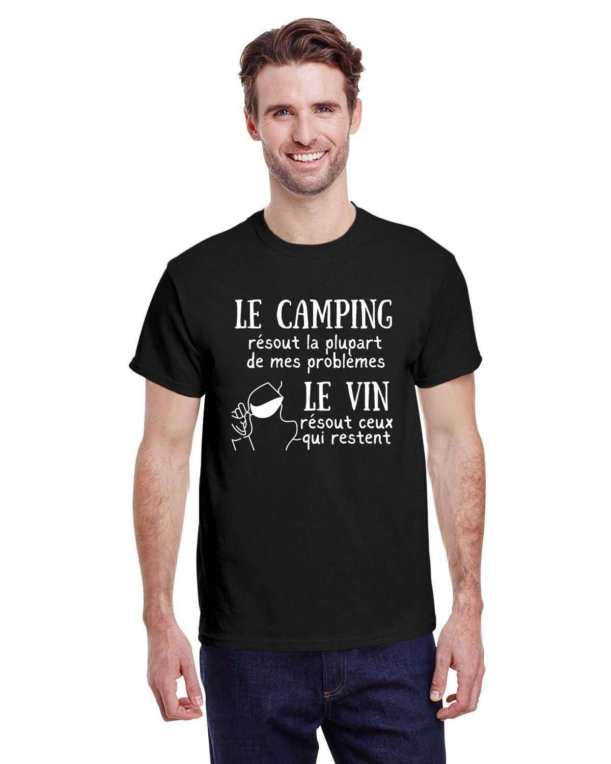 Avec le camping et du vin, il n'y a plus de problème !