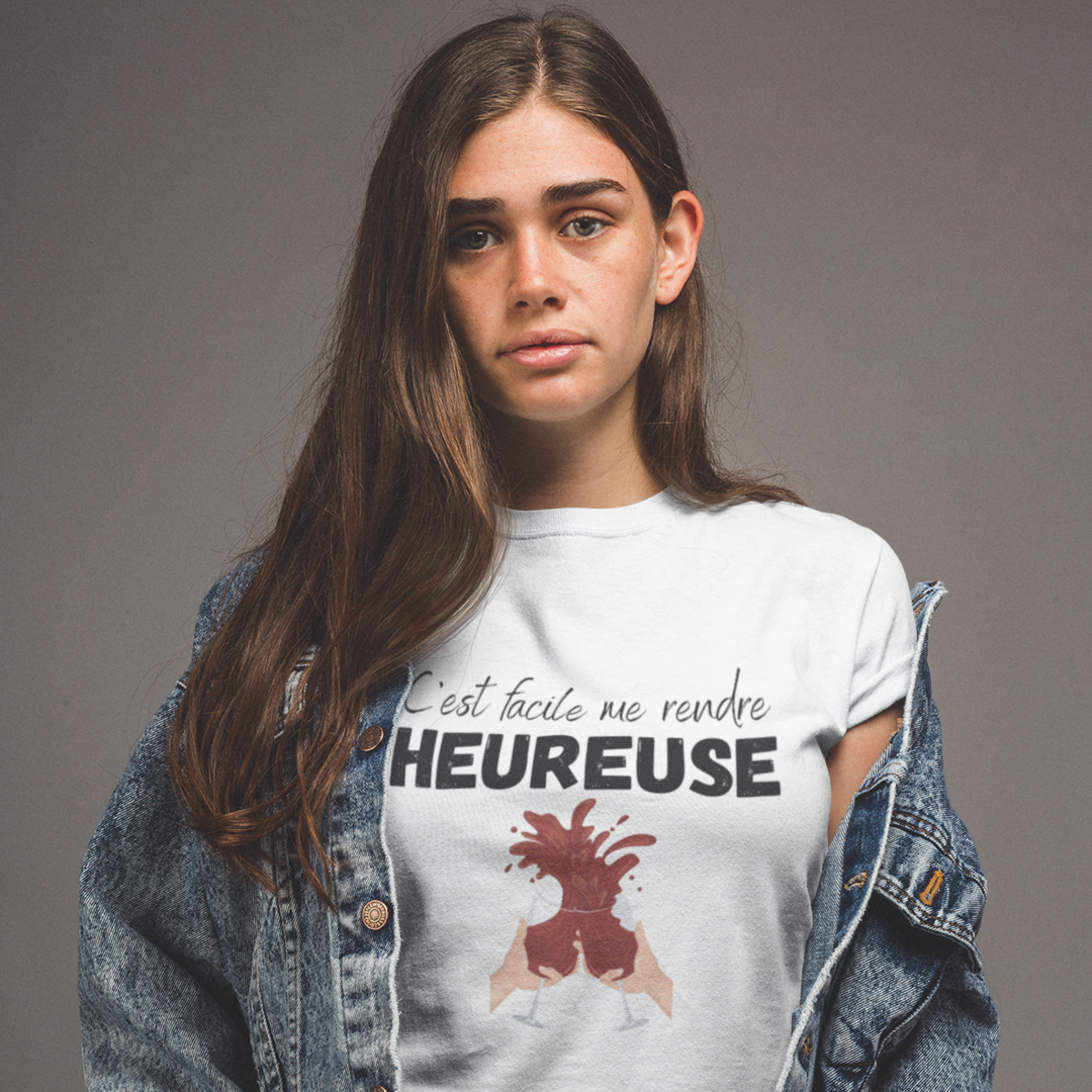 Le vin me rend heureuse - T-shirt