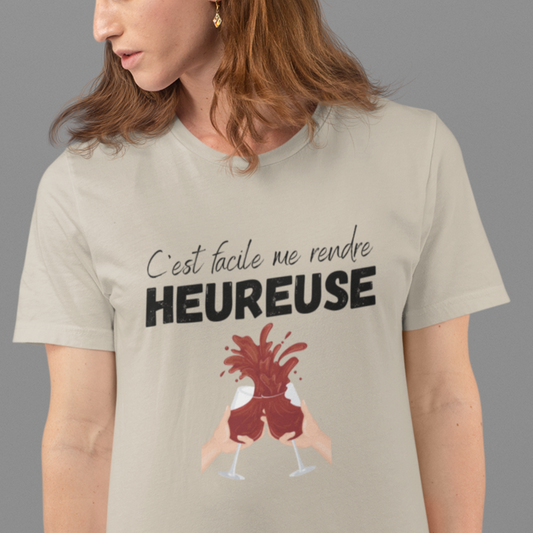 Le vin me rend heureuse - T-shirt